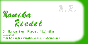 monika riedel business card